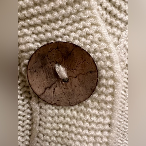 Cream button front cardigan S - Picture 3 of 6